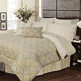 Istanbul 10 Piece Circular Pattern Bed Ensemble - Full