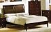 Queen Size Bed - Contemporary Style Espresso
