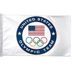 Olympic Flag Flag Polyester 3 ft. x 5 ft. USA Olympic Rings