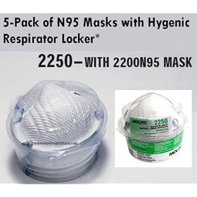Click here to buy 2250 Moldex N95 Respirators, CDC Certified, NIOSH Approved (5-2200 Masks Pack) - FDA... by Moldex.