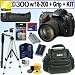 Nikon D300 DX 12.3MP Digital SLR Camera with 18-200mm f/3.5-5.6G ED-IF AF-S VR DX Nikkor Zoom Lens + Nikon MB-D10 Multi Power Battery Pack + 8GB Deluxe Accessory Kit