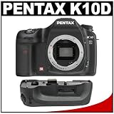 Pentax - Pentax K10D Digital SLR Camera Body + Pentax D-BG2 Battery Grip Outfit (Camera Refurbished by Pentax U.S.A.)