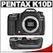 Pentax K10D Digital SLR Camera Body + Pentax D-BG2 Battery Grip Outfit (Camera Refurbished by Pentax U.S.A.)