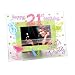 Top Shelf 21st Birthday Glass Frame, 3-Inch by 2-Inch