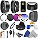 52MM Essentials Kit for NIKON DSLR (D5200 D5100 D5000 D3200 D3000 D90 D80) - Includes: 0.43x Wide Angle & 2.2x Telephoto High Definition Lenses + IR Wireless Remote Control + Filter Kit (UV, CPL, FLD) + Macro Close-Up Set + Tulip Lens Hood + Rubber Lens Hood + Center Pinch Lens Cap + 2 Color Filters + Lens Cleaning Pen + Flash Diffuser Set + Deluxe Cleaning Kit + MagicFiber Microfibers