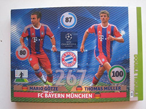 Gotze - Muller Double Trouble 14/15 UEFA Champions league PANINI Adrenalyn Card