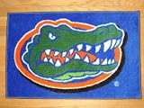 FLORIDA GATORS 20 x 30 Team Logo TUFTED RUG with a Non-Skid Rubber Backing