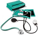 Prestige Medical Premium Aneroid Sphygmomanometer Dualhead Kit, Teal