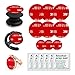 Very High Bond Sticky Adhesive, AZXYI 9 Pack Socket Sticky Adhesive Replacement Kit, 6 PCs Double-Sided Stickers for Socket Base and 3 PCs Adhesive Pads for Car Magnetic Phone Holder
