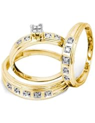 0.24CT DIAMOND INVISIBLE TRIO SET