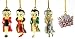 Set of 5 Miniature Betty Boop Christmas Ornaments
