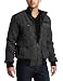 Steve Madden Men's Wool Bomber Coat, CH Herring, Large