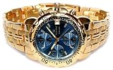 Oskar Emil Caesium 1119G Mens 23ct Gold Plated Chronograph Watch