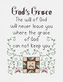 Janlynn God's Grace Stamped Cross Stitch Kit 5"X8" 80-0467