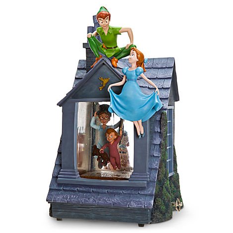 Peter Pan Wendy and the Darling Family Kids Snow Globe On Sale