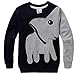 Little Hand Unisex Baby Elephant Cartoon Head Long Sleeve T-shirt