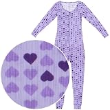 51NOrRAZdIL. SL160  Lavender Heart Thermal Union Suit for Juniors
