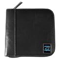 Carolina Panther Black Square Leather CD Case