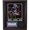 Steiner Sports New York Giants #87 Domenik Hixon Autographed Framed Floating 11'' x 14'' Collage With Game Used Turf