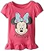Disney Little Girls' Minnie Mouse Girls Jersey Puff T-Shirt