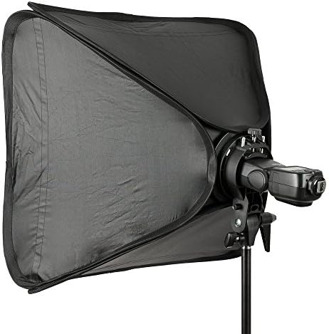 Aucos® 32" x 32"/80cm x 80cm Protable Foldable Off-Camera Flash Photography Studio, Portrait Softbox Kit with S-shaped Bowens Mount Speedlite bracket & flash Ring, Outer Diffuser and Carrying Case