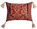 Regal Red Velvet and Gold 13 x 18 Bacara Pillow