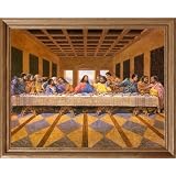 African American Black The Last Supper Jesus Christ Religious Picture Oak Framed Art Print by Art Prints Inc