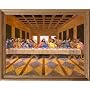 African American Black The Last Supper Jesus Christ Religious Picture Oak Framed Art Print