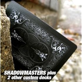  ALL BLACK [RARE] SAMPLE PACK of Bicycle Playing Cards ON SALE- Set of 3 CUSTOM Decks by Ellusionist.com.... ShadowMasters : Black Ghost : Tiger