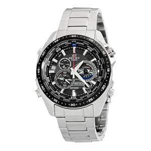 Casio Men's EQS500DB-1A1 Edifice Stainless Steel Multi-Function Chronograph Watch