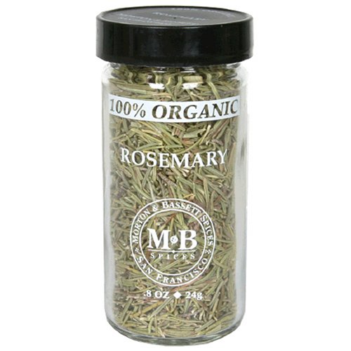 Morton & Bassett Organic Rosemary, .8-Ounce Jars (Pack of 3)