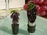Murano Art Deco Collection Glass Grapes Wine Pourer