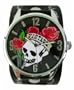 Vintage Ink watch- Traditional Skull and Roses watch