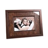 Brown Crocodile Leather 5x7 Photo Frame