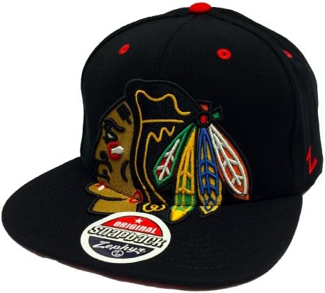 Zephyr Menace Chicago Blackhawks Black Snapback