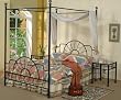 NEW FULL SIZE BED W/ CANOPY IN SANDY BLACK FINISH