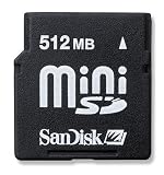 SanDisk miniSD�J�[�h 512MB SDSDM-512-J60M
