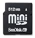 SanDisk miniSD�J�[�h 512MB SDSDM-512-J60M