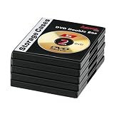 Hama DVD-Doppel-Leerh&uuml;lle mit Folie, Schwarz, 5-Pack