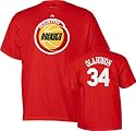 Hakeem Olajuwon Houston Rockets Throwback Player Name and Number T-Shirt