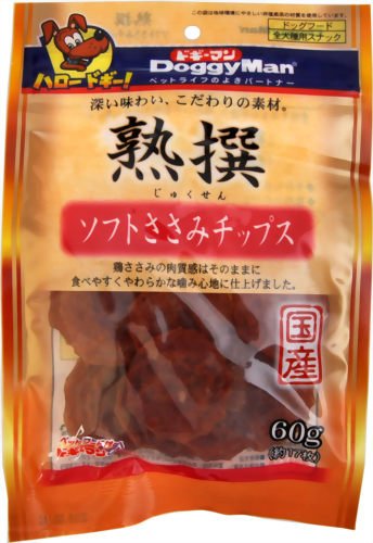 Cover image : ドギーマンハヤシ 熟撰 ソフトささみチップス 60g