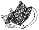 Brooch with gold plating, 'Rising Butterfly' 1 W 1 L