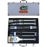 Bergamot Florida Gators 8 Piece Bar-B-Que Tool Set w/ Steel Handles