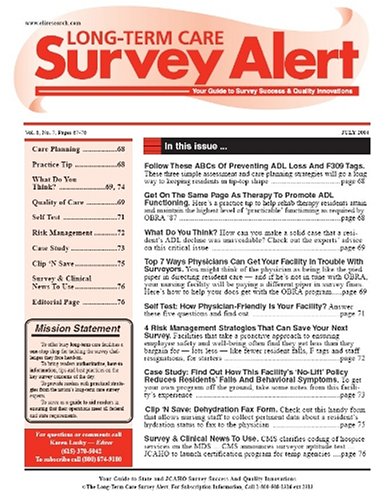 Childrens Toyshop  Magazines : Long-Term Care Survey Alert