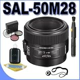 Sony 50mm f/2.8 Macro Lens for Sony Alpha Digital SLR Cameras + Filter Kit + Lens Pen Cleaner + lens Cleaning Kit BigVALUEInc Accessory Saver Bundle