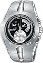 Men's Black Dial Chronograph Watch by Seiko Kinetic