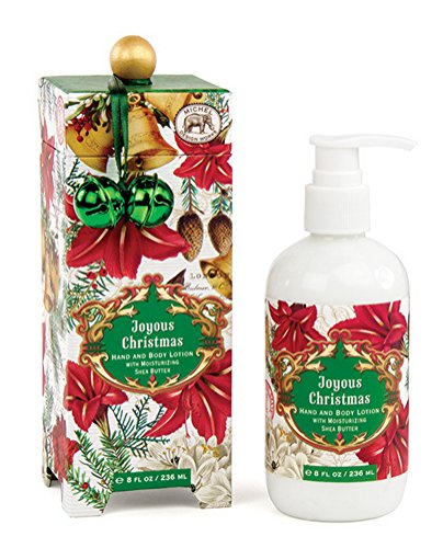 Joyous Christmas Hand Body Shea Butter Lotion 8 oz Michel Design Works Gift