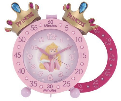 Childrens Toyshop  Third Party New : Disney Princess Time Teacher Twin-bell Alarm Clock