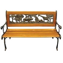 Garden Odyssey PB280A Jungle Animals Childrens Bench