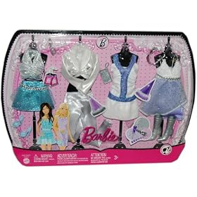 Barbie Fashion Doll Party Clothes - 4 Evening Wear Outfits with Accessories